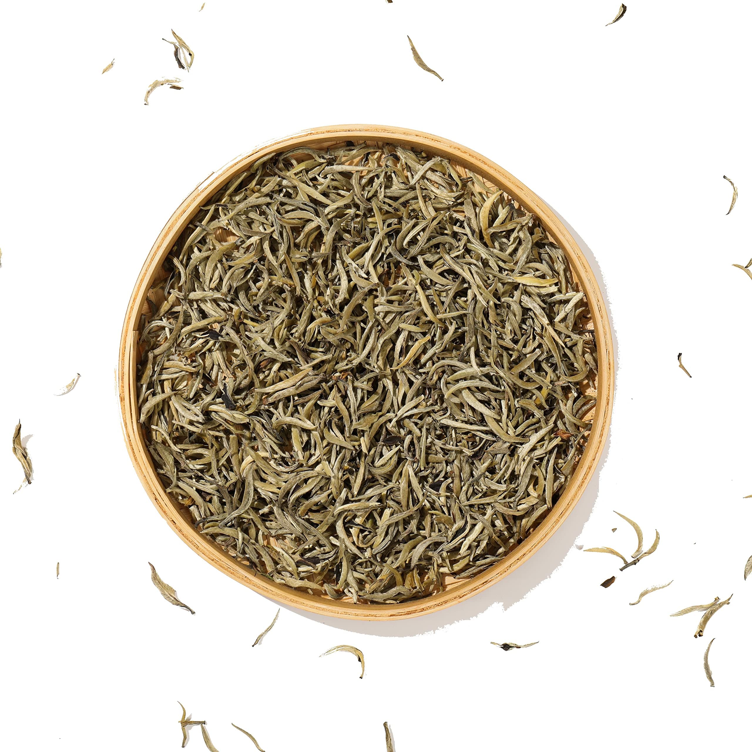 Premium Chinese Bai Hao Yin Zhen Silver Needle White Leaf Tea – A Good Substitute for Coffee and Other Caffeinated Beverages (250g (8.81 ounce))