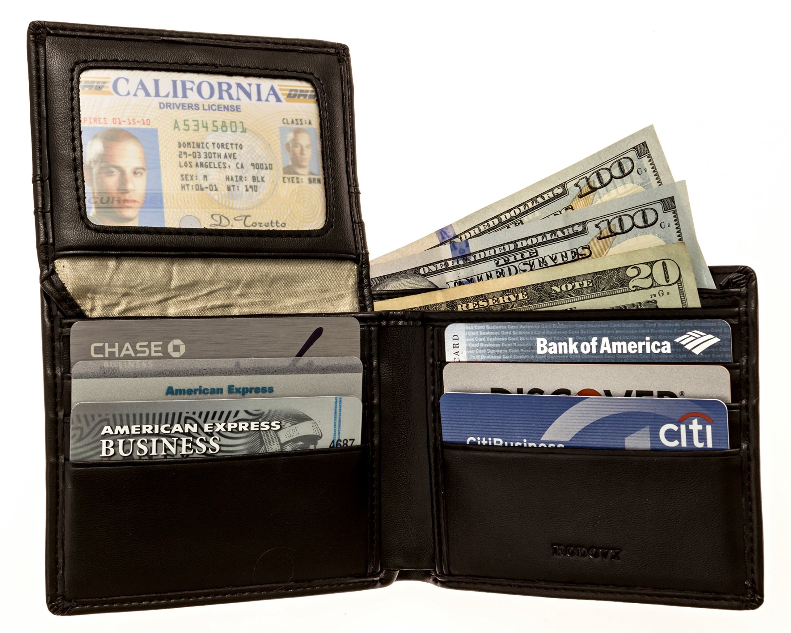 Rodovy Leather Wallet for Men - Bifold RFID Wallet for The Ultimate in Protection