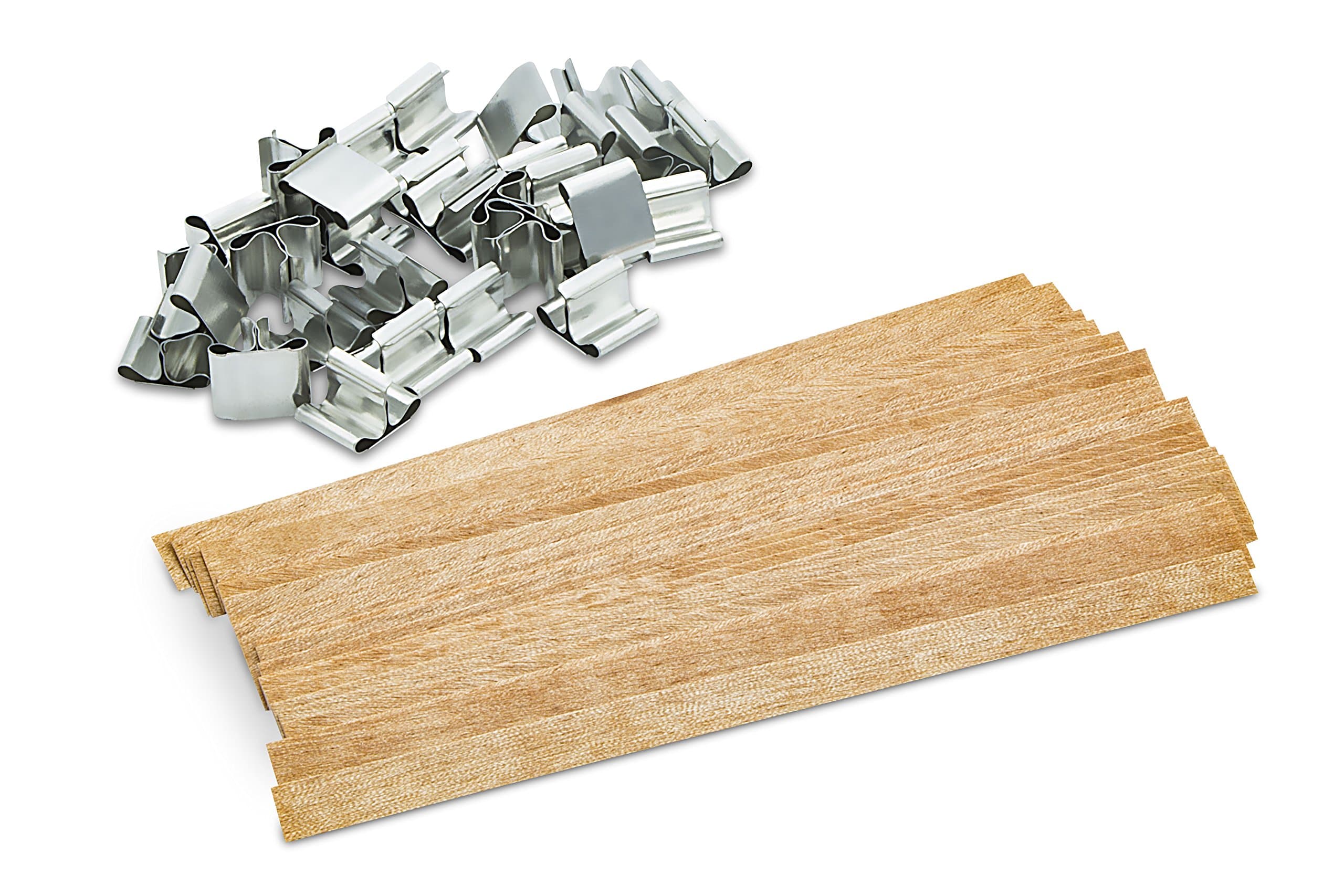 Homepal Wood Wicks for Candle Making with Paraffin or Soy Wax, DIY 5.9 Inch (15cm) Length, 50 Pieces
