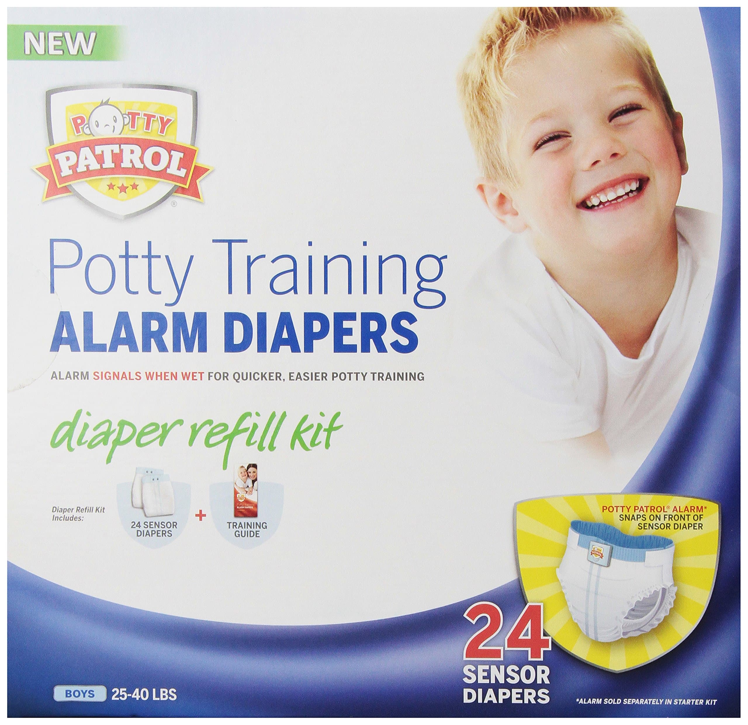 Potty Patrol Boys Diaper Refill Kit, 24 Count