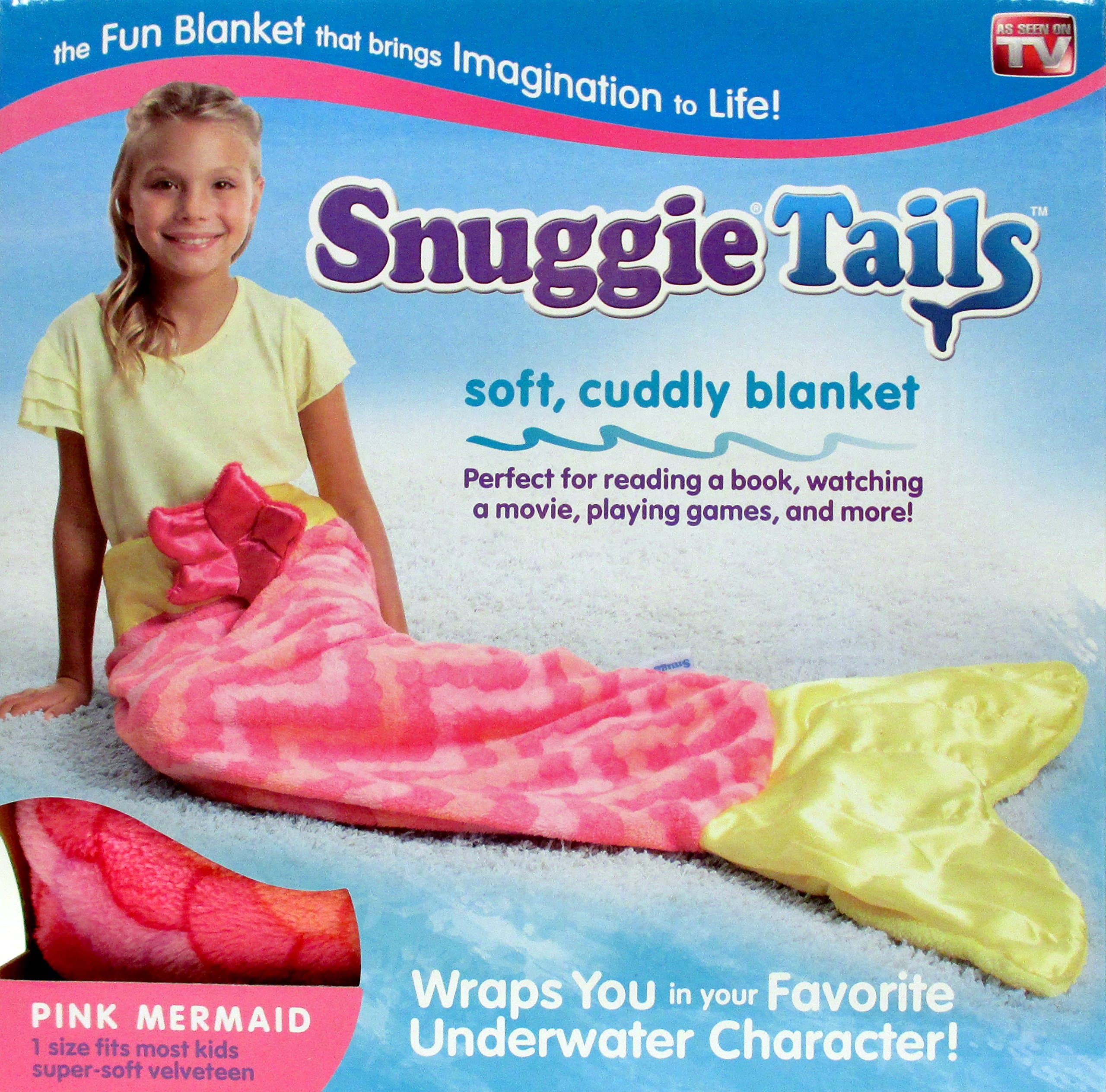 Snuggie Tails for Kids, Pink Mermaid - The Funnest and Comfiest Sleeping Bag Ever - Bring Imaginations to Life - Fun Anywhere - Perfect for Winter