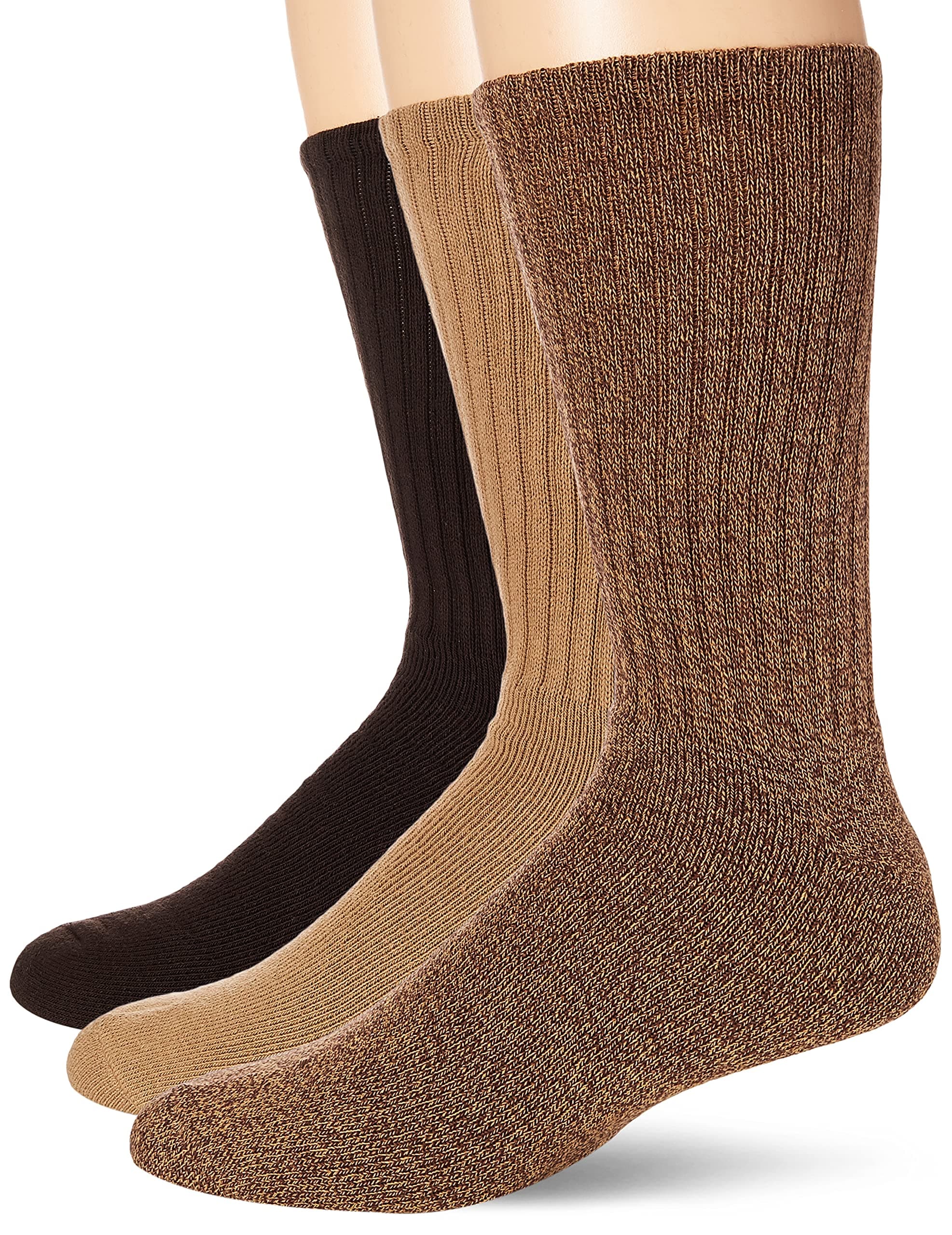 Dockers Men's 5 Pack Cushion Comfort Sport Crew Socks