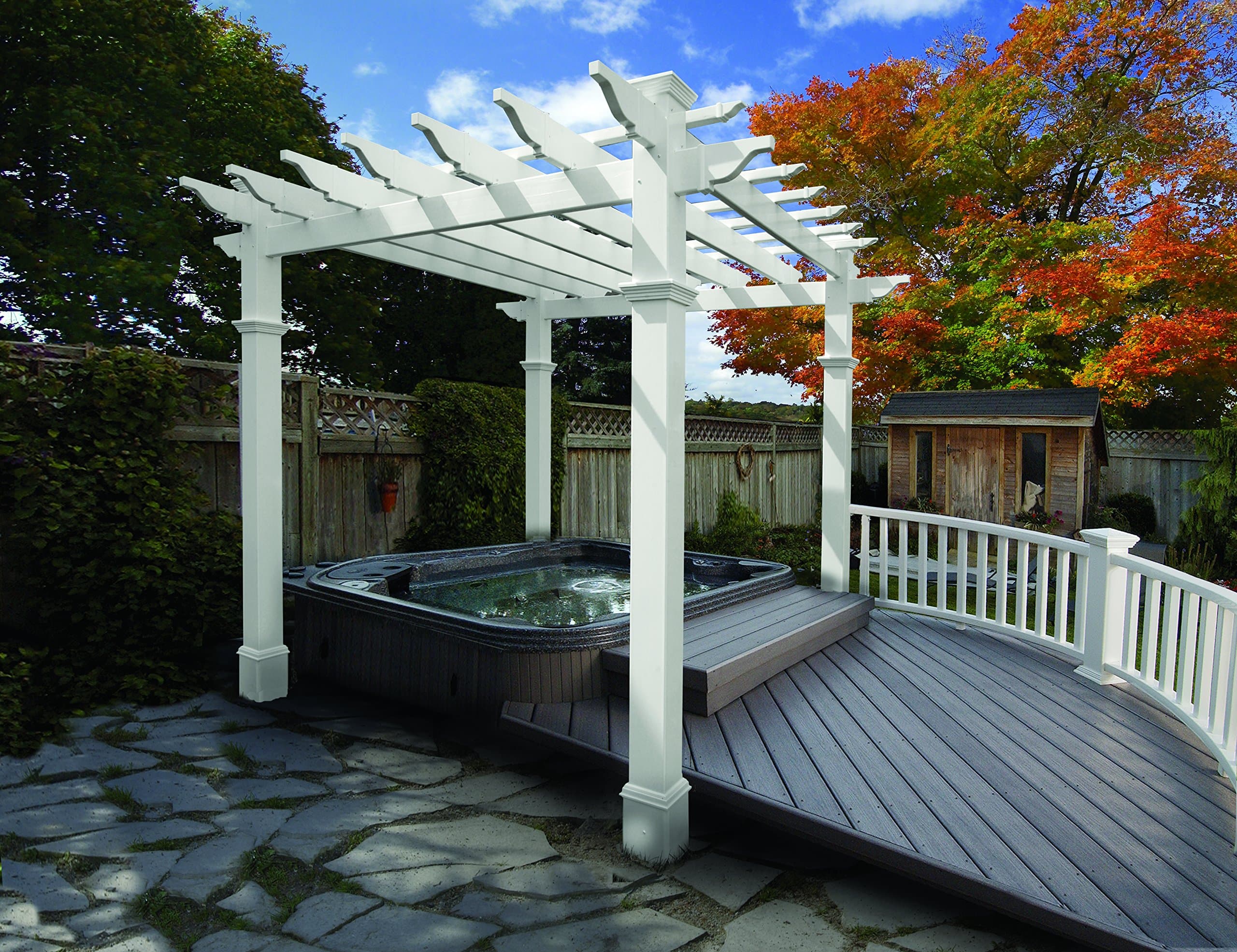 Vita, White, Liberty Pergola, Post: 78-82" (VA40000)